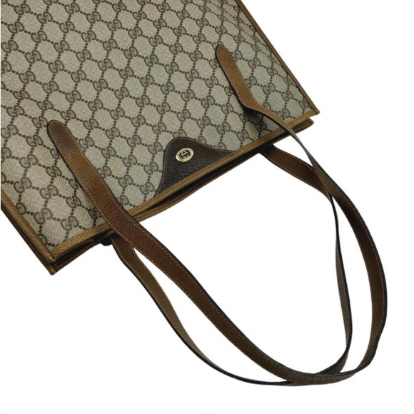 Auth Gucci Tote Bag Pvc Brown #26962G22 - Picture 4 of 9